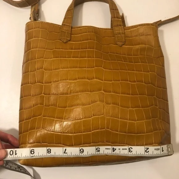 Madewell Transport Embossed Leather Crossbody Bag